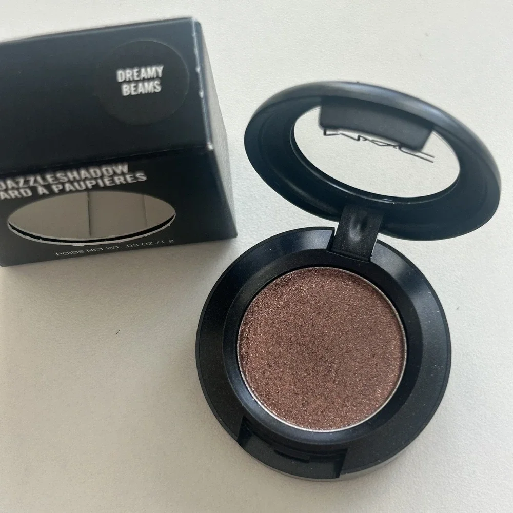 MAC Dazzleshadow Extreme Eye Shadow Pot in DREAMY BEAMS, NIB, Chocolate Glitter